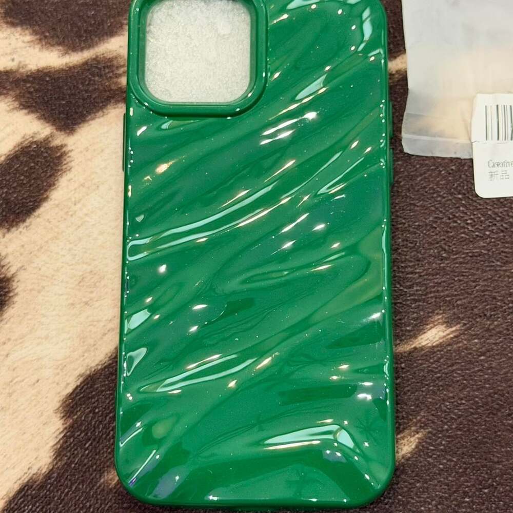 Caseative Water Ripple Phone Case for iPhone 12 Pro Green